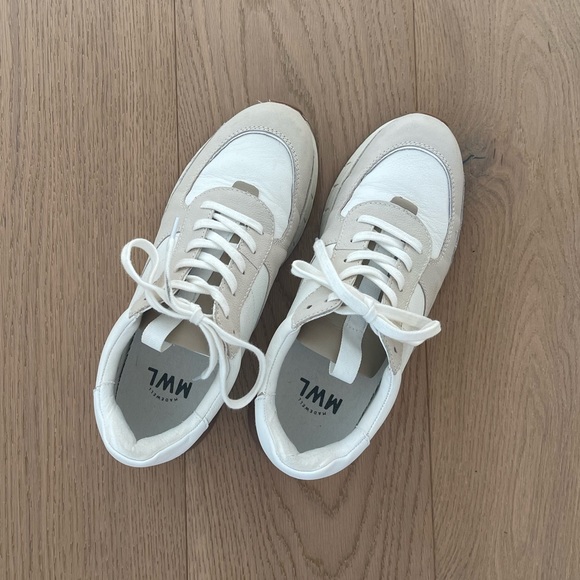 Madewell Women's Kickoff Trainer Sneakers in Neutral Colorblock Leather main image 0